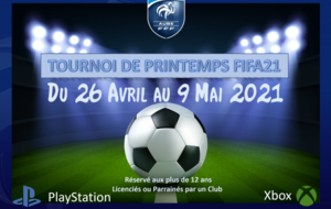 Tournoi eSport FIFA 2021 (Vacances de Printemps)